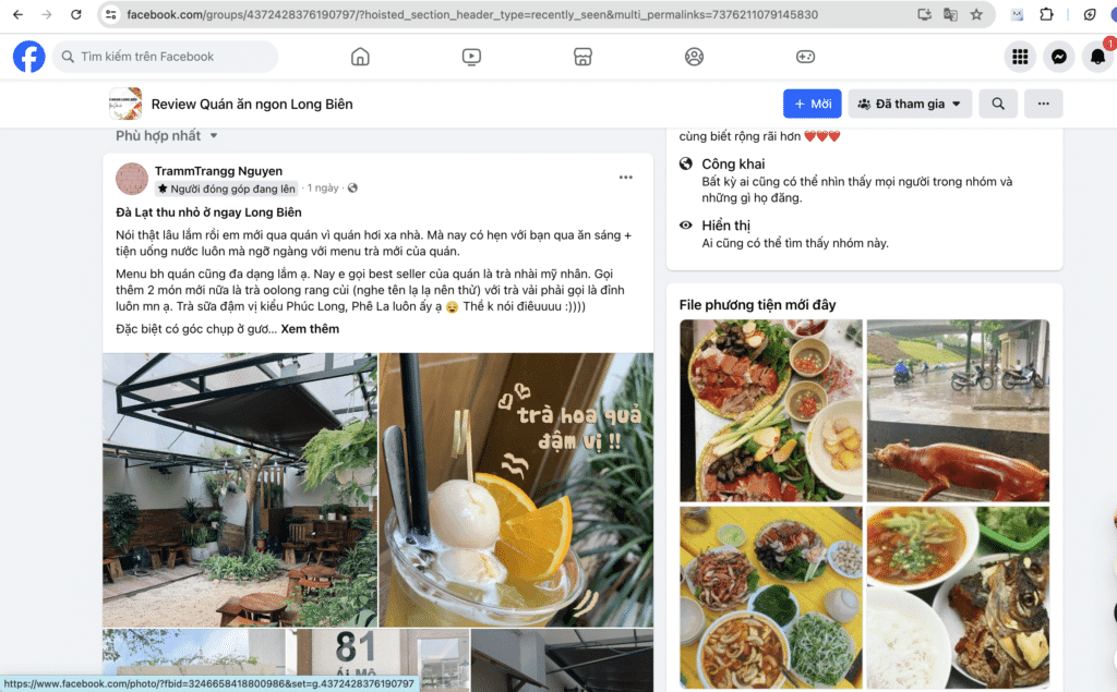 Screenshot 2024 06 27 at 01.01.26- 5 nhóm Review quán ăn ngon Long Biên