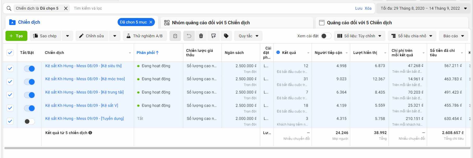 Kệ sắt giá xưởng T&T