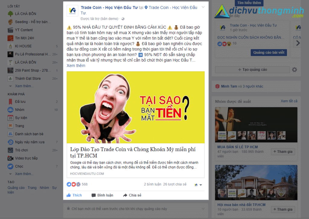 Chạy Quảng Cáo Trên Fanpage Là Gì ? 10 Lợi Ích Mà Quảng Cáo Facebook Đem Lại Cho Doanh Nghiệp