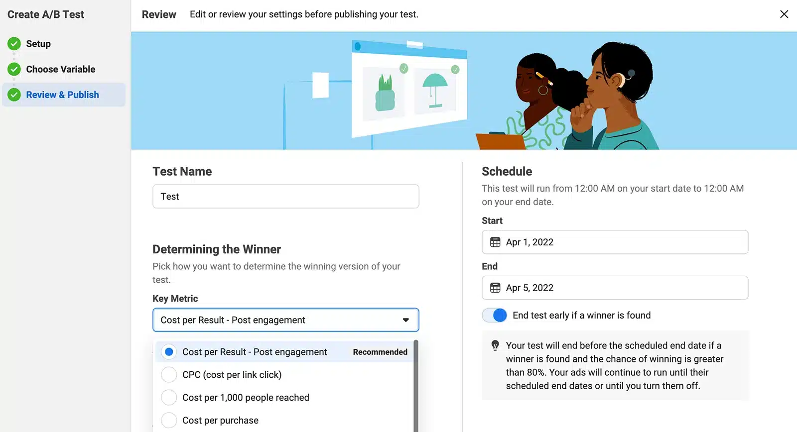 cách test quảng cáo facebook hiệu quả