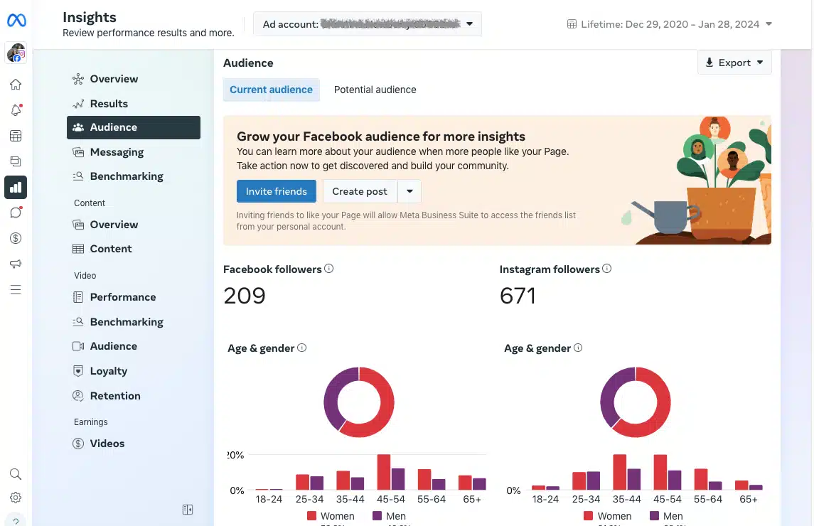 cong cu Audience Insight cua Meta Business Suite 2- 3 Sử dụng công cụ của Meta Business Suite để xác định đối tượng mục tiêu cho fanpage