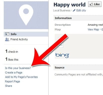 lay lai fanpage bi hack 1 1- 5 Nhấp vào "Is this your business" để báo cáo vấn đề