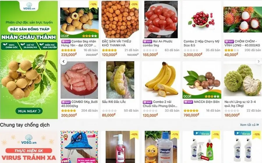 Dịch vụ marketing online cho nông sản tại Tiền Giang