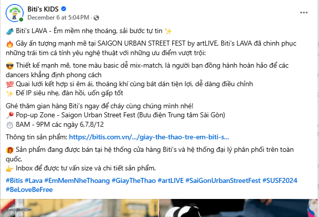 mau content giay dep- 3 Mẫu content giày dép Biti's Kid