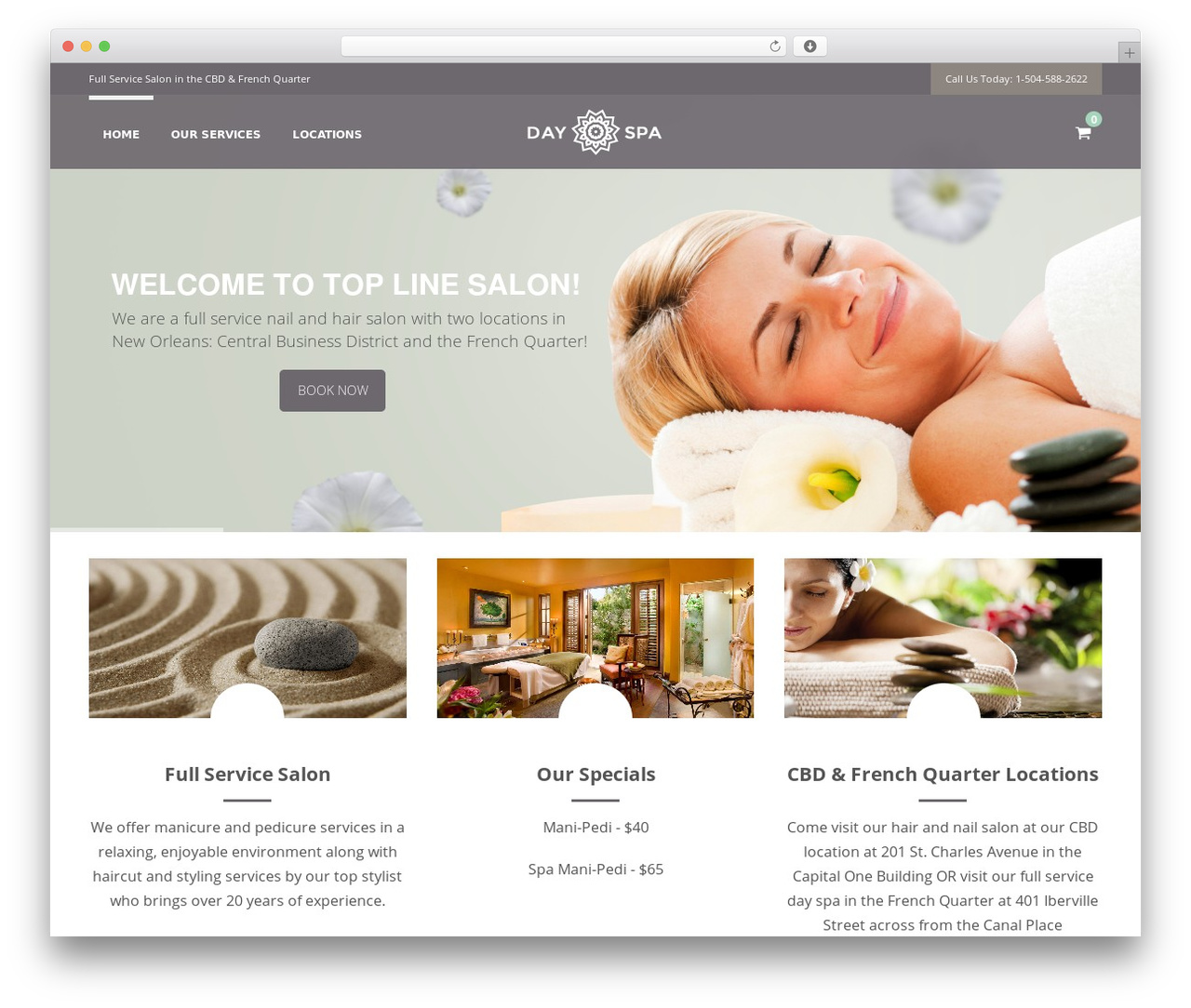 Thiết Kế Web Spa Tiền Giang - Đột Phá Doanh Thu Thời Đại 4.0 Giao diện của website spa đơn giản, dễ sử dụng