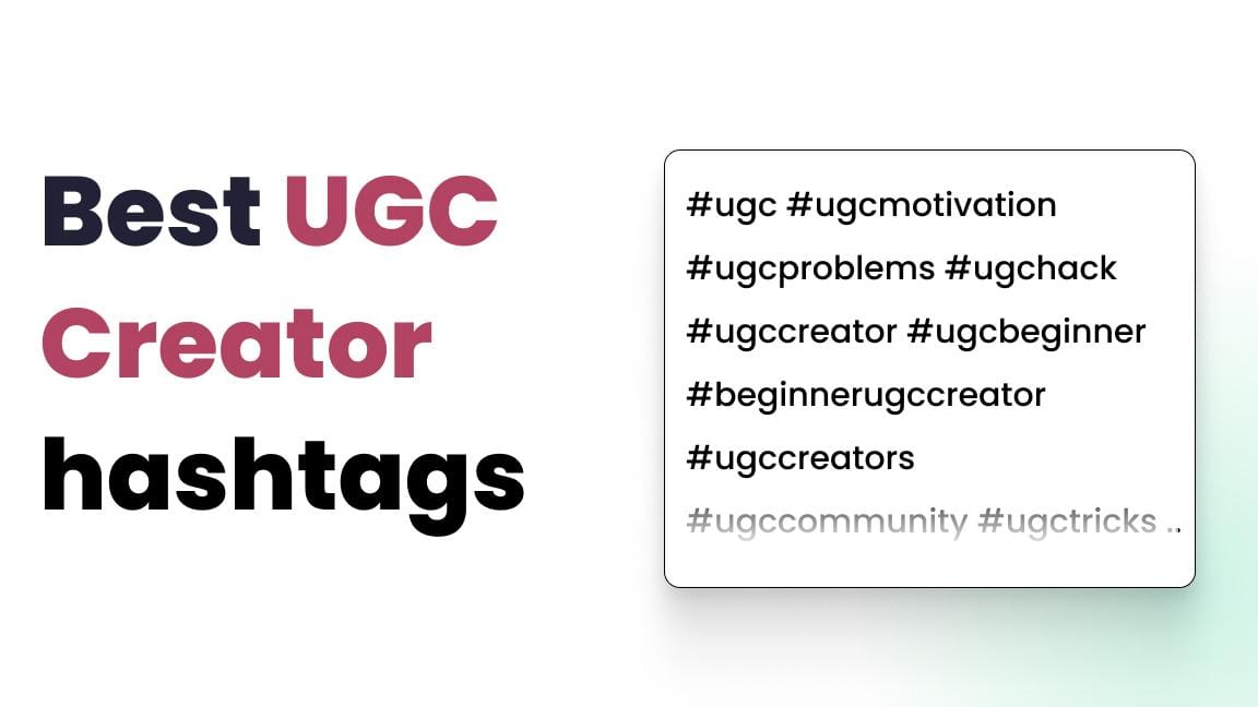 user generated content 2- 3 Hashtags nhằm kêu gọi người dùng tham gia UGC