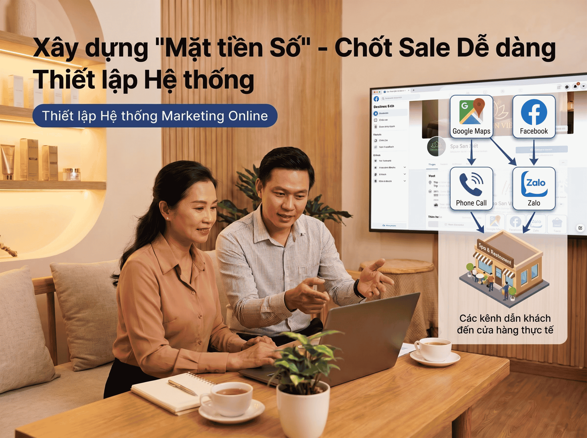 Hình ảnh minh họa chuẩn hóa Fanpage và Maps