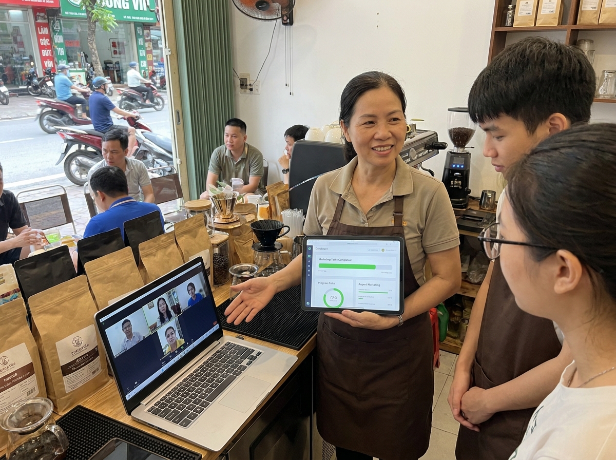 Phòng Marketing Online làm việc từ xa
